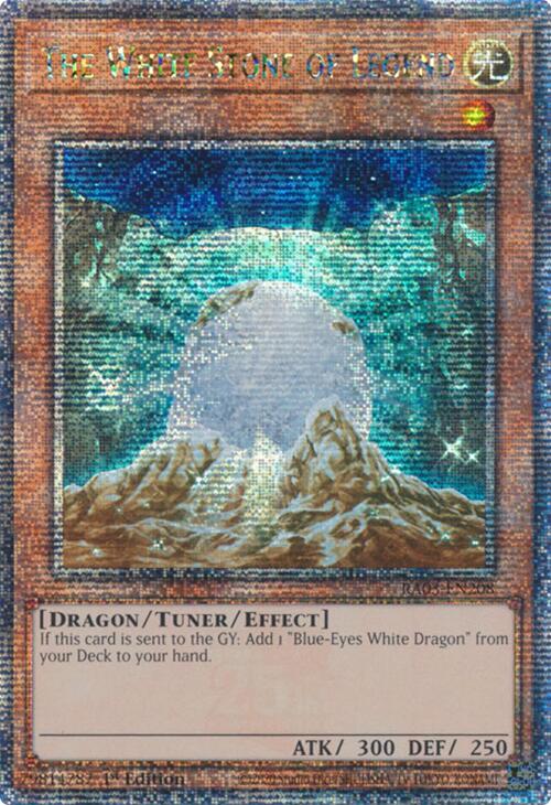 The White Stone of Legend (Quarter Century Secret Rare) [RA03-EN208] Quarter Century Secret Rare | Pegasus Games WI