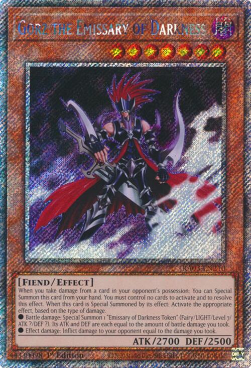 Gorz the Emissary of Darkness (Platinum Secret Rare) [RA03-EN210] Platinum Secret Rare | Pegasus Games WI