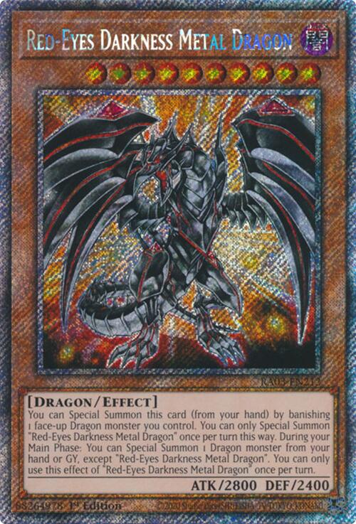 Red-Eyes Darkness Metal Dragon (Platinum Secret Rare) [RA03-EN212] Platinum Secret Rare | Pegasus Games WI