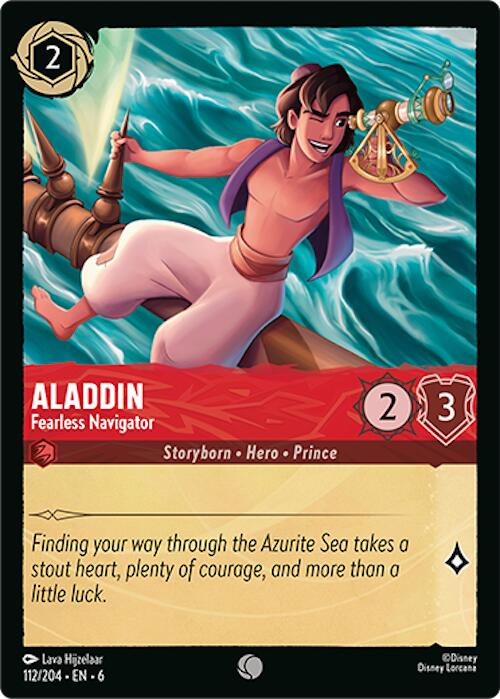 Aladdin - Fearless Navigator (112/204) [Azurite Sea] | Pegasus Games WI