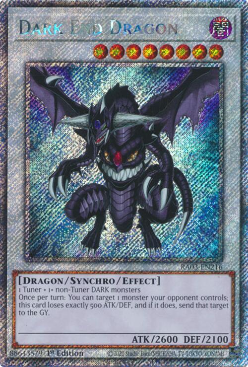 Dark End Dragon (Platinum Secret Rare) [RA03-EN216] Platinum Secret Rare | Pegasus Games WI