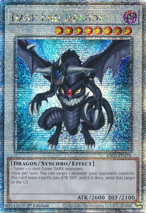 Dark End Dragon (Quarter Century Secret Rare) [RA03-EN216] Quarter Century Secret Rare | Pegasus Games WI