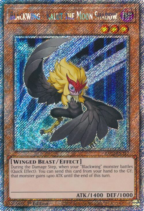 Blackwing - Kalut the Moon Shadow (Platinum Secret Rare) [RA03-EN217] Platinum Secret Rare | Pegasus Games WI