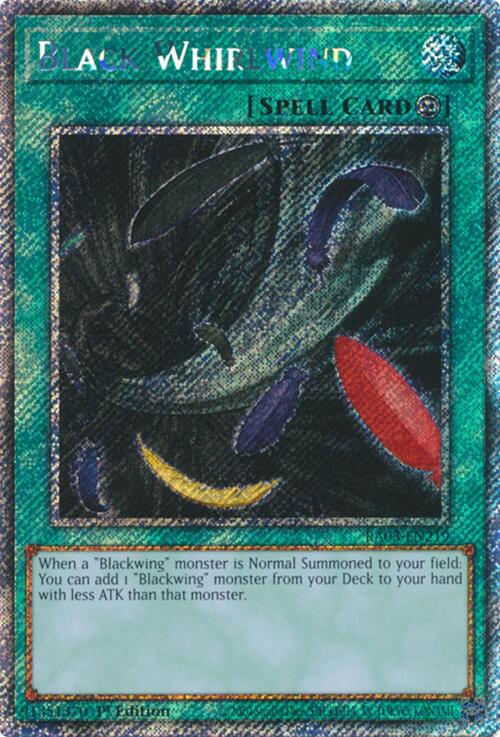 Black Whirlwind (Platinum Secret Rare) [RA03-EN219] Platinum Secret Rare | Pegasus Games WI