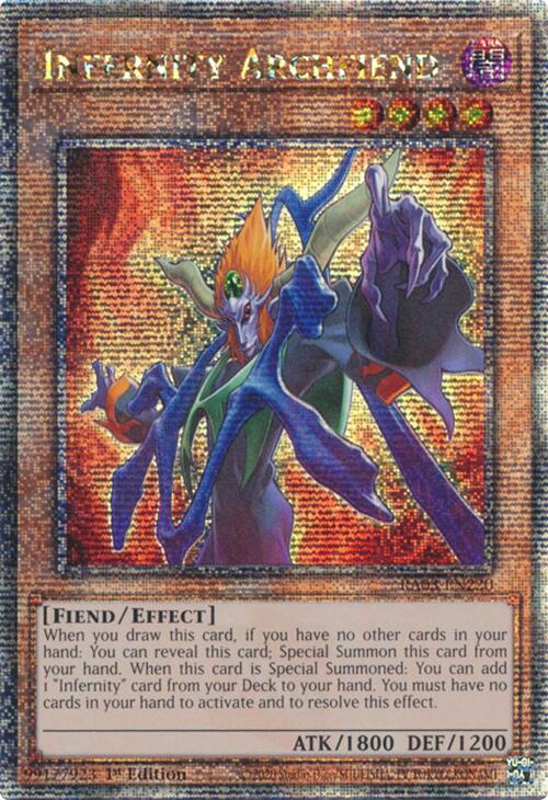 Infernity Archfiend (Quarter Century Secret Rare) [RA03-EN220] Quarter Century Secret Rare | Pegasus Games WI
