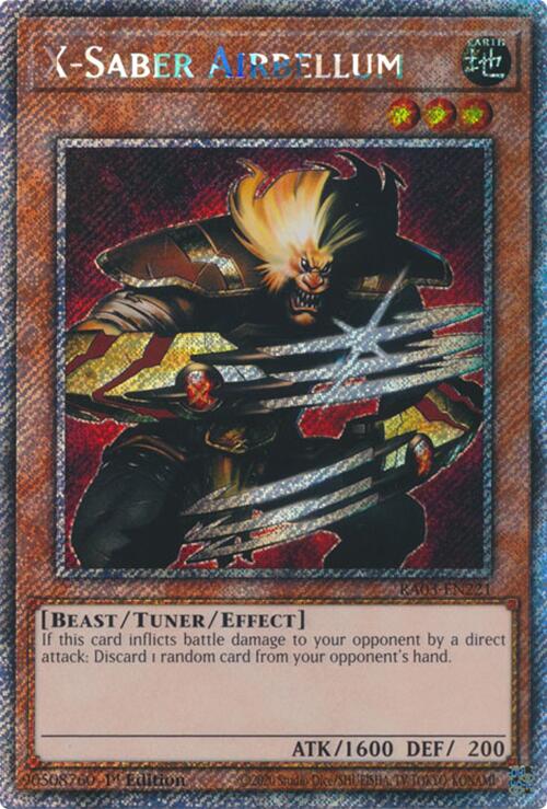 X-Saber Airbellum (Platinum Secret Rare) [RA03-EN221] Platinum Secret Rare | Pegasus Games WI