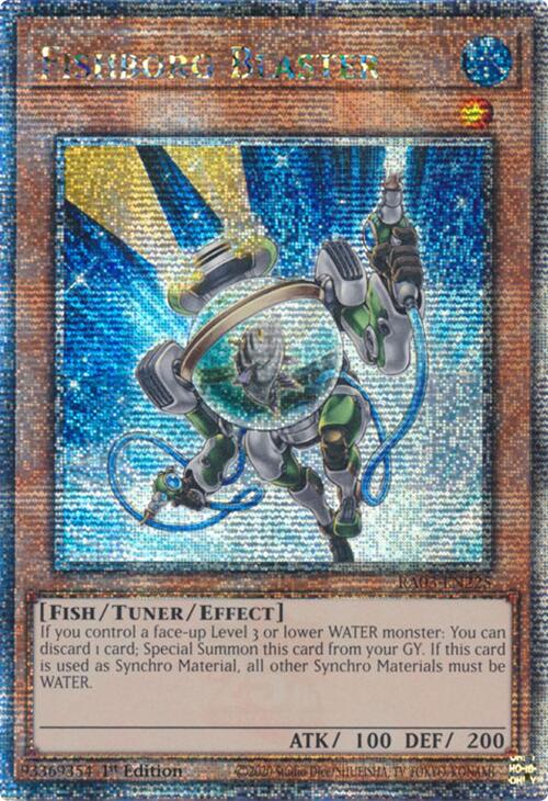 Fishborg Blaster (Quarter Century Secret Rare) [RA03-EN225] Quarter Century Secret Rare | Pegasus Games WI