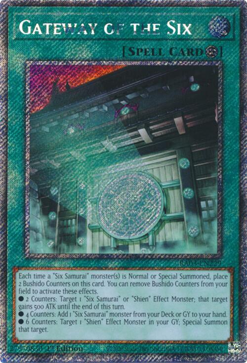 Gateway of the Six (Platinum Secret Rare) [RA03-EN229] Platinum Secret Rare | Pegasus Games WI