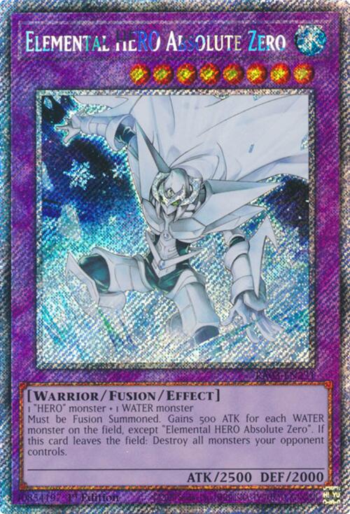 Elemental HERO Absolute Zero (Platinum Secret Rare) [RA03-EN231] Platinum Secret Rare | Pegasus Games WI