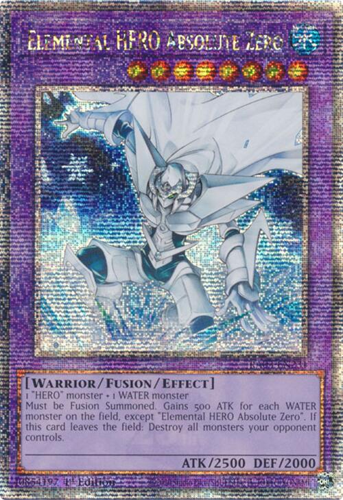 Elemental HERO Absolute Zero (Quarter Century Secret Rare) [RA03-EN231] Quarter Century Secret Rare | Pegasus Games WI