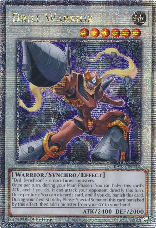 Drill Warrior (Quarter Century Secret Rare) [RA03-EN232] Quarter Century Secret Rare | Pegasus Games WI