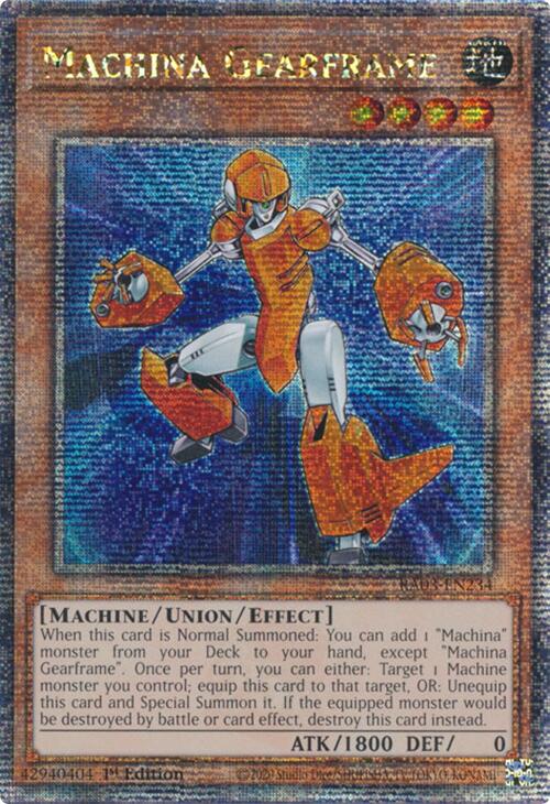 Machina Gearframe (Quarter Century Secret Rare) [RA03-EN234] Quarter Century Secret Rare | Pegasus Games WI