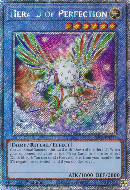 Herald of Perfection (Platinum Secret Rare) [RA03-EN237] Platinum Secret Rare | Pegasus Games WI
