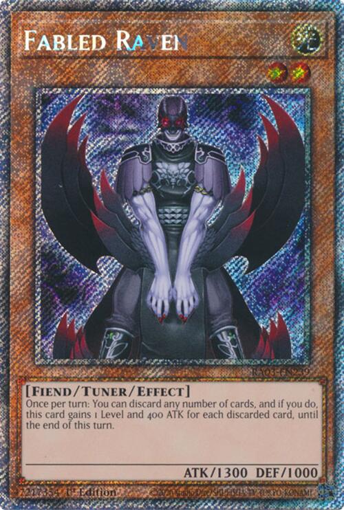Fabled Raven (Platinum Secret Rare) [RA03-EN239] Platinum Secret Rare | Pegasus Games WI
