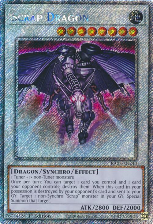 Scrap Dragon (Platinum Secret Rare) [RA03-EN240] Platinum Secret Rare | Pegasus Games WI