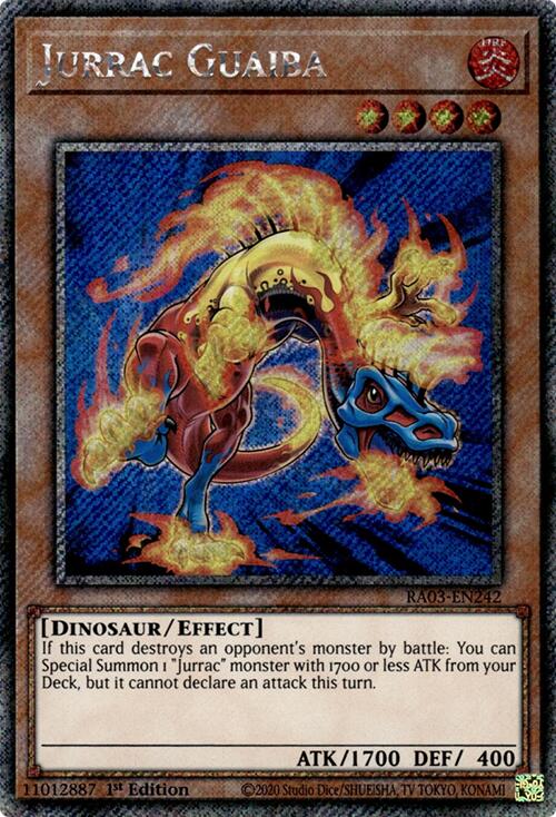 Jurrac Guaiba (Platinum Secret Rare) [RA03-EN242] Platinum Secret Rare | Pegasus Games WI