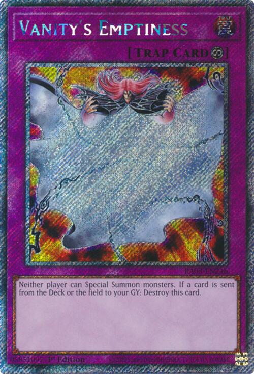 Vanity's Emptiness (Platinum Secret Rare) [RA03-EN246] Platinum Secret Rare | Pegasus Games WI