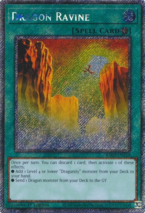 Dragon Ravine (Platinum Secret Rare) [RA03-EN248] Platinum Secret Rare | Pegasus Games WI