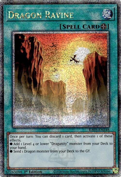 Dragon Ravine (Quarter Century Secret Rare) [RA03-EN248] Quarter Century Secret Rare | Pegasus Games WI