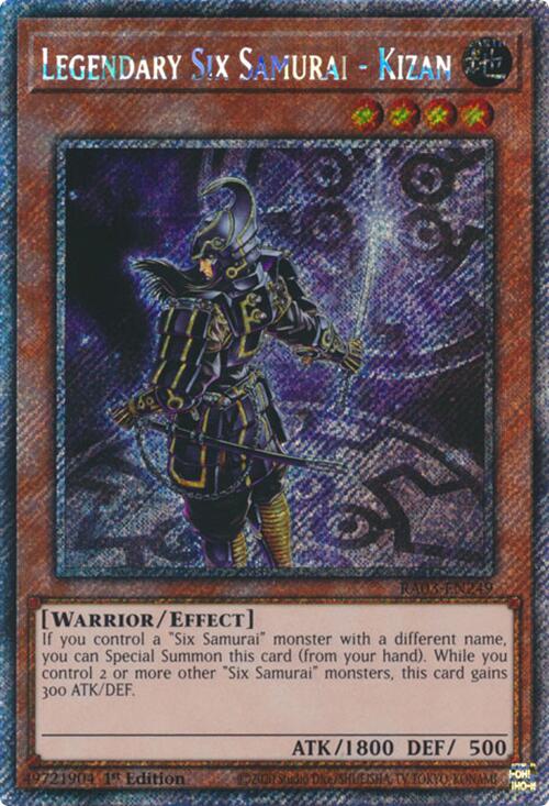 Legendary Six Samurai - Kizan (Platinum Secret Rare) [RA03-EN249] Platinum Secret Rare | Pegasus Games WI