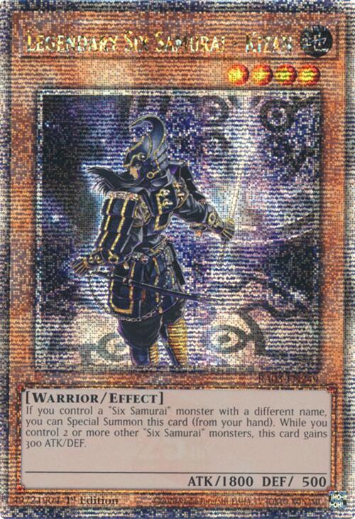 Legendary Six Samurai - Kizan (Quarter Century Secret Rare) [RA03-EN249] Quarter Century Secret Rare | Pegasus Games WI