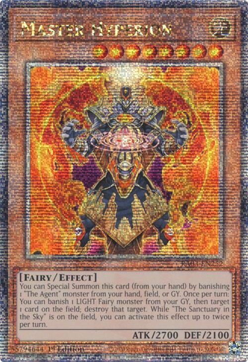 Master Hyperion (Quarter Century Secret Rare) [RA03-EN252] Quarter Century Secret Rare | Pegasus Games WI