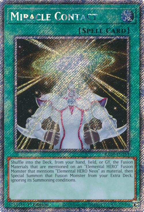 Miracle Contact (Platinum Secret Rare) [RA03-EN253] Platinum Secret Rare | Pegasus Games WI