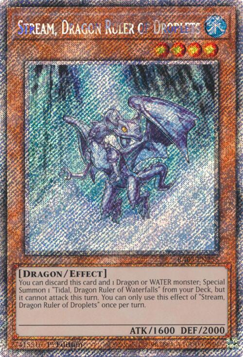 Stream, Dragon Ruler of Droplets (Platinum Secret Rare) [RA03-EN255] Platinum Secret Rare | Pegasus Games WI