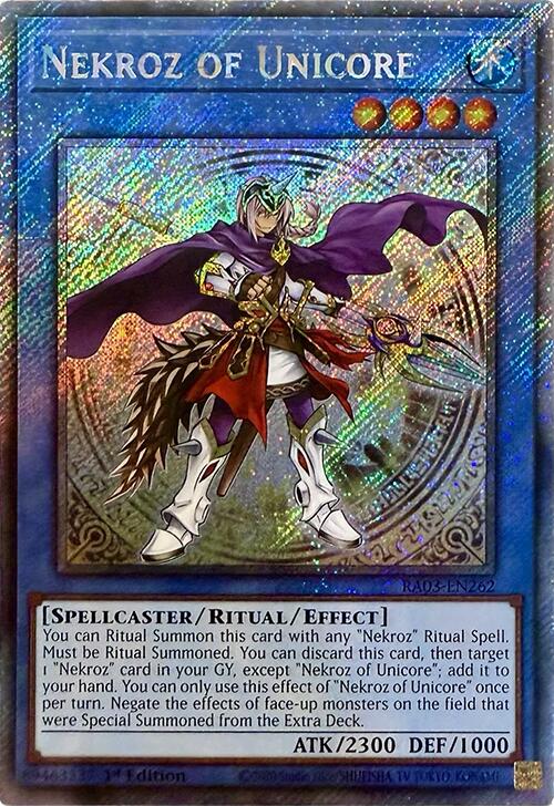 Nekroz of Unicore (Platinum Secret Rare) [RA03-EN262] Platinum Secret Rare | Pegasus Games WI