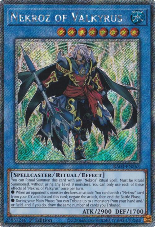 Nekroz of Valkyrus (Platinum Secret Rare) [RA03-EN263] Platinum Secret Rare | Pegasus Games WI