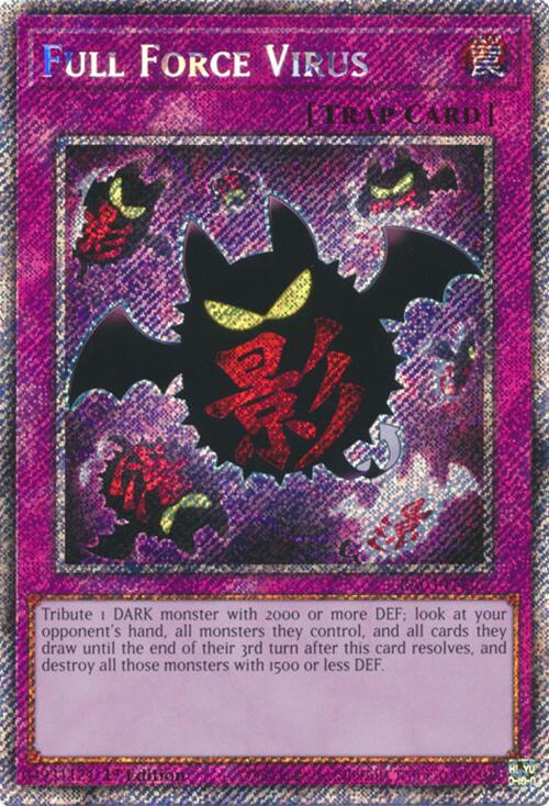 Full Force Virus (Platinum Secret Rare) [RA03-EN267] Platinum Secret Rare | Pegasus Games WI