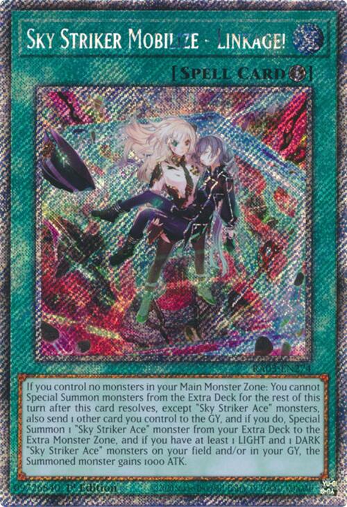 Sky Striker Mobilize - Linkage! (Platinum Secret Rare) [RA03-EN274] Platinum Secret Rare | Pegasus Games WI