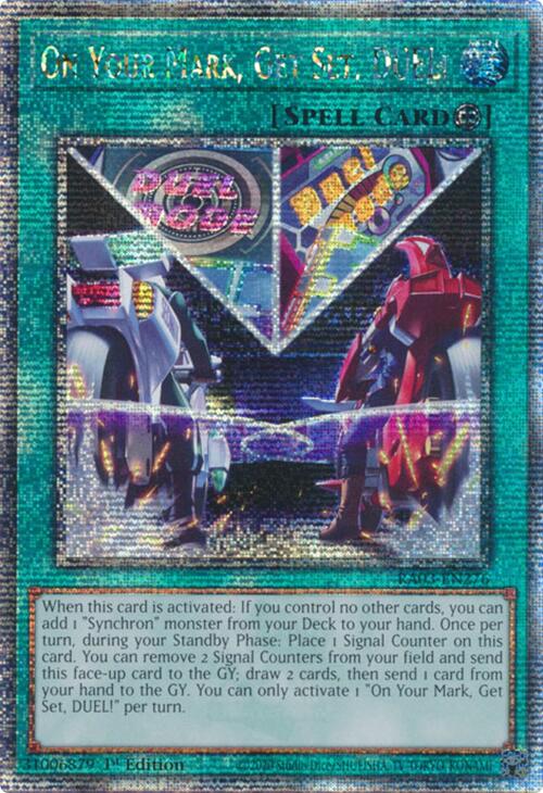 On Your Mark, Get Set, DUEL! (Quarter Century Secret Rare) [RA03-EN276] Quarter Century Secret Rare | Pegasus Games WI