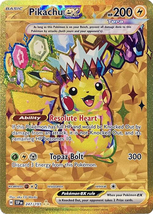 Pikachu ex (247/191) [Scarlet & Violet: Surging Sparks] | Pegasus Games WI