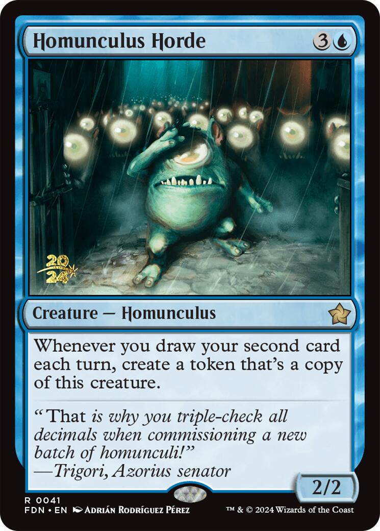 Homunculus Horde [Foundations Prerelease Promos] | Pegasus Games WI