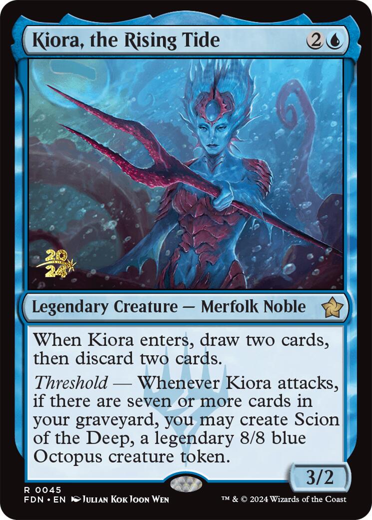 Kiora, the Rising Tide [Foundations Prerelease Promos] | Pegasus Games WI