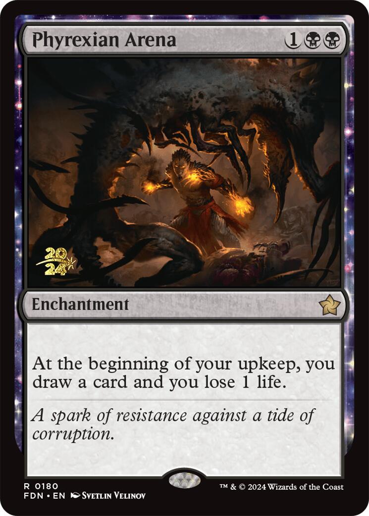 Phyrexian Arena [Foundations Prerelease Promos] | Pegasus Games WI