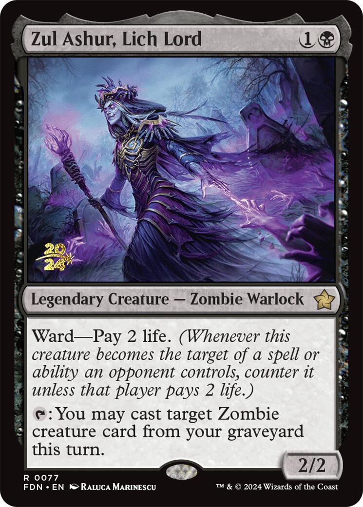 Zul Ashur, Lich Lord [Foundations Prerelease Promos] | Pegasus Games WI