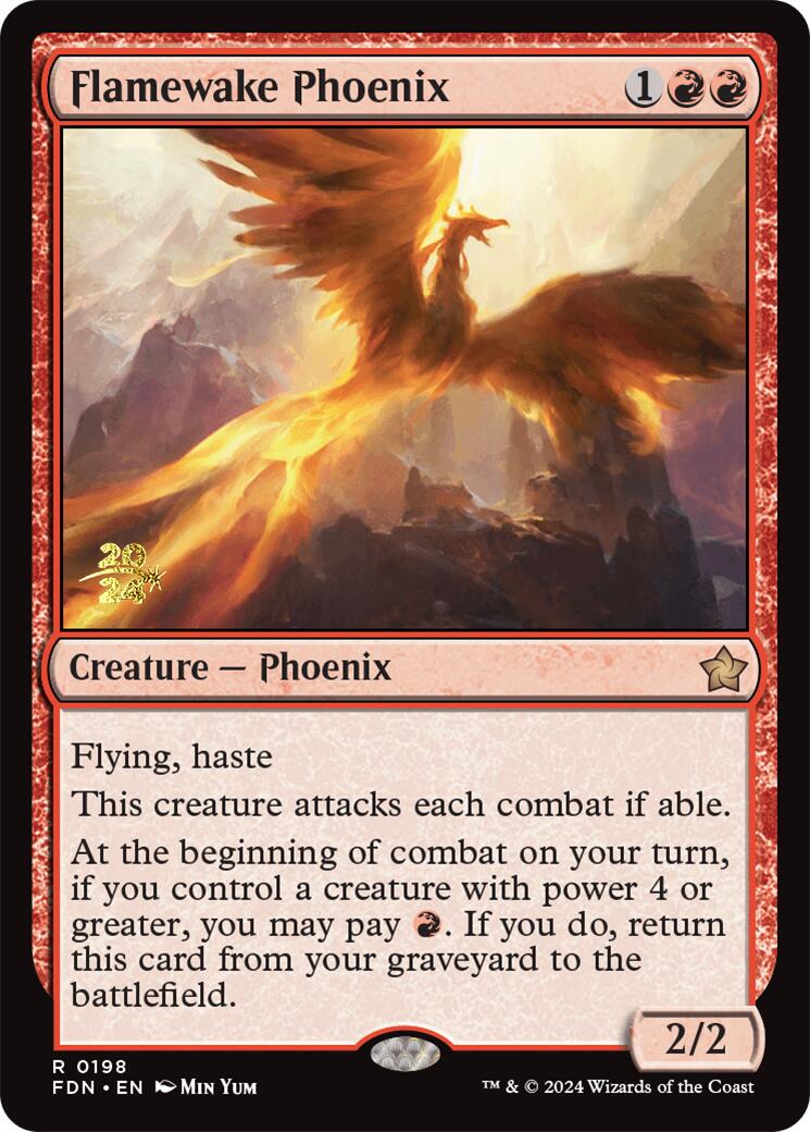 Flamewake Phoenix [Foundations Prerelease Promos] | Pegasus Games WI