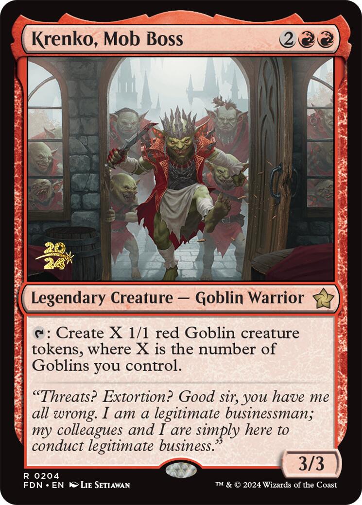 Krenko, Mob Boss [Foundations Prerelease Promos] | Pegasus Games WI