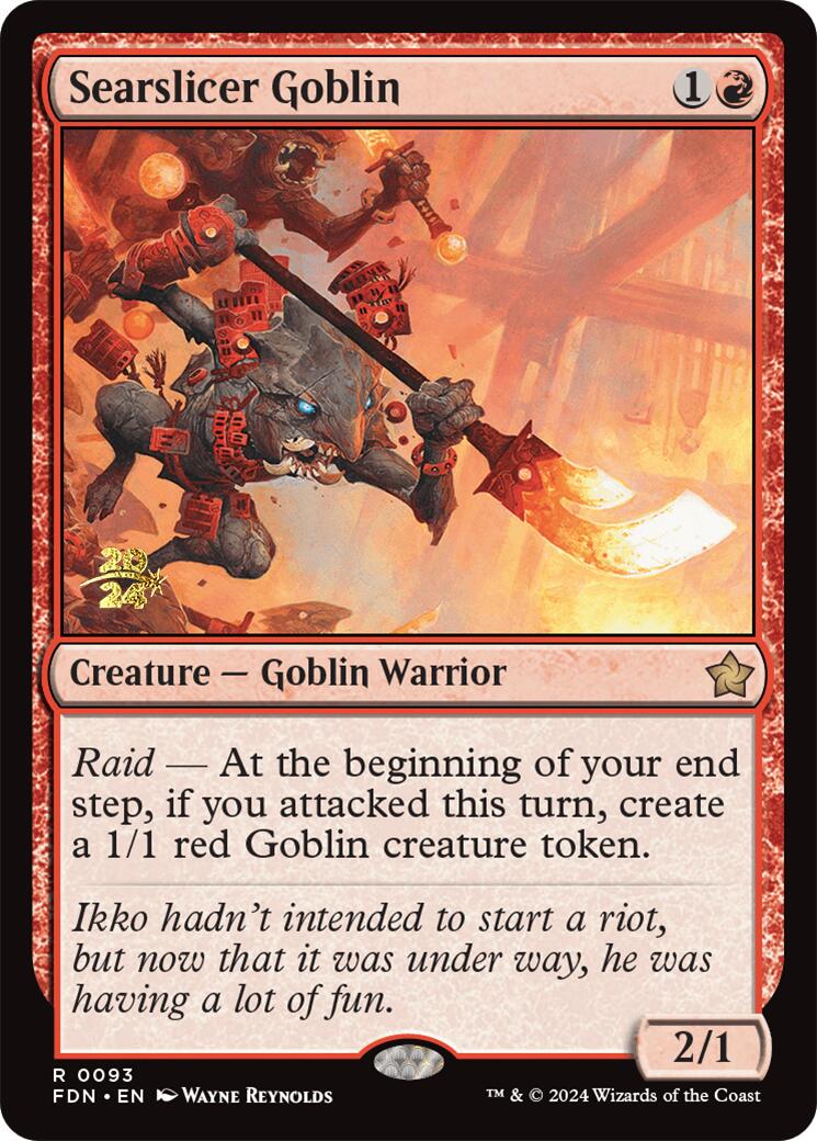 Searslicer Goblin [Foundations Prerelease Promos] | Pegasus Games WI