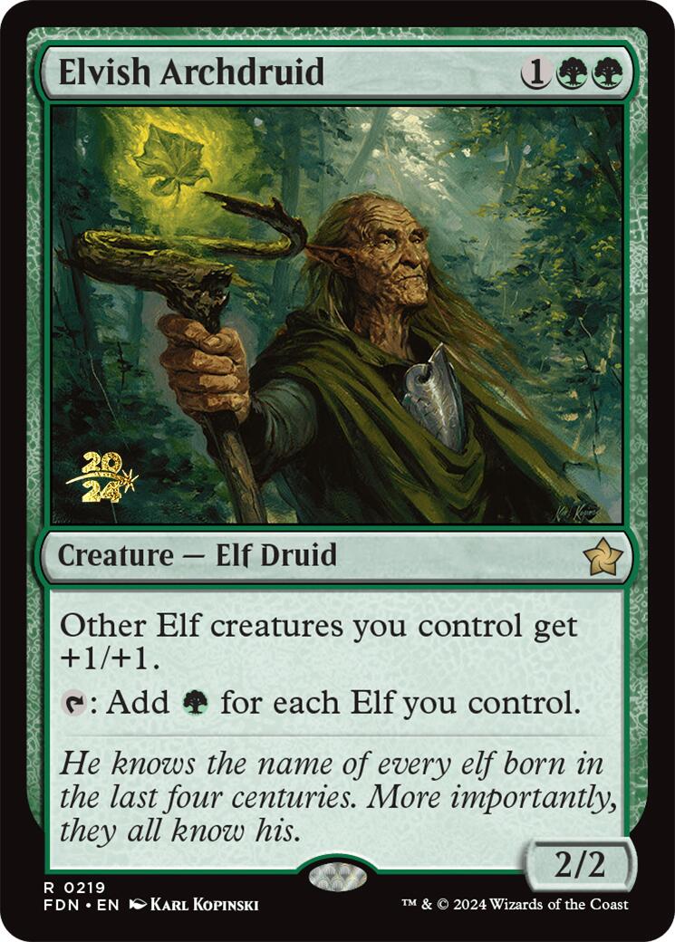 Elvish Archdruid [Foundations Prerelease Promos] | Pegasus Games WI
