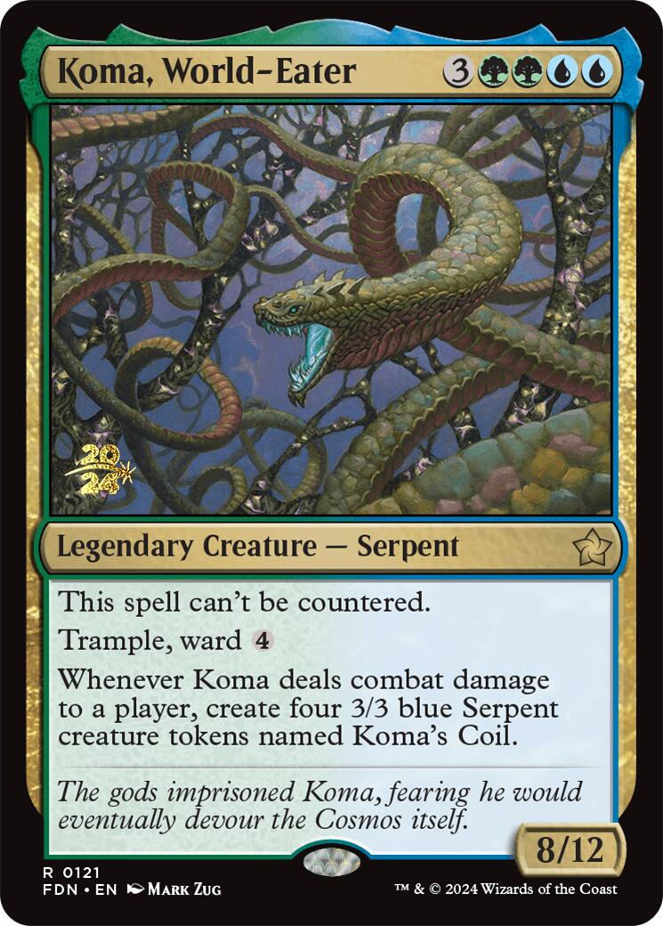 Koma, World-Eater [Foundations Prerelease Promos] | Pegasus Games WI