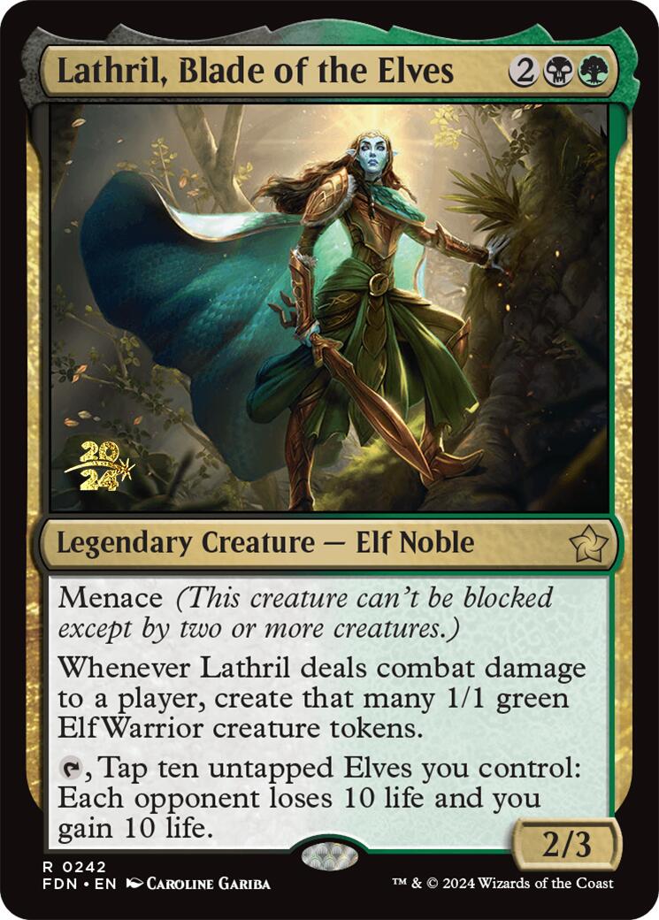 Lathril, Blade of the Elves [Foundations Prerelease Promos] | Pegasus Games WI