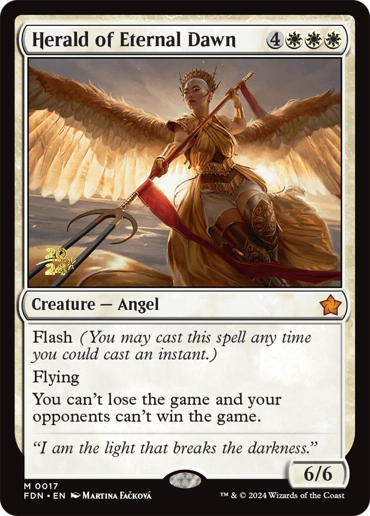 Herald of Eternal Dawn [Foundations Prerelease Promos] | Pegasus Games WI