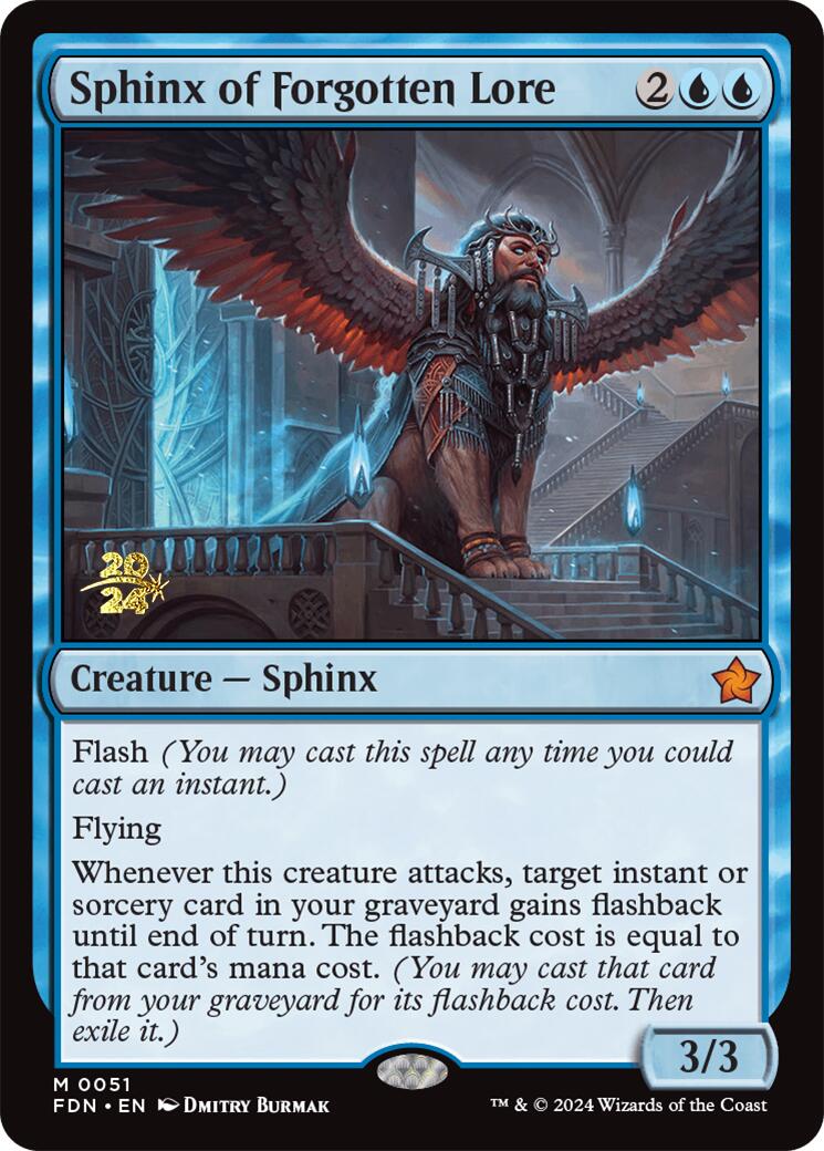 Sphinx of Forgotten Lore [Foundations Prerelease Promos] | Pegasus Games WI