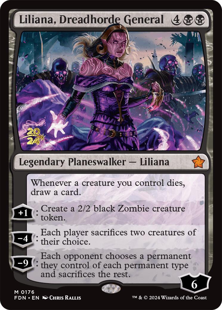 Liliana, Dreadhorde General [Foundations Prerelease Promos] | Pegasus Games WI