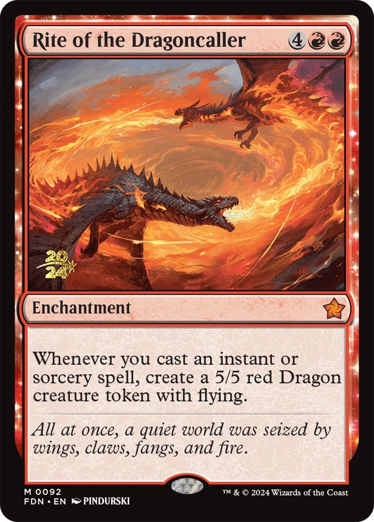 Rite of the Dragoncaller [Foundations Prerelease Promos] | Pegasus Games WI