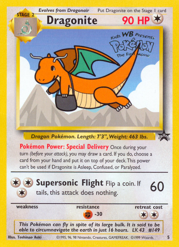 Dragonite (5) [Wizards of the Coast: Black Star Promos] | Pegasus Games WI