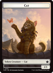 Spirit // Cat (0001) Doubled-Sided Token [Foundations Tokens] | Pegasus Games WI